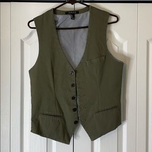 Rubbed Green 21 Men Vest Size Small - Great Style
